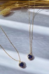 Purble Gold Straight Necklace