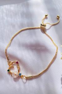 Gold-1 Without Accessories Gold Straight Wristband