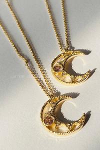 Pink Gold Straight Necklace