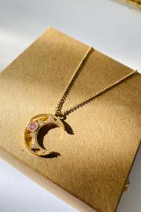 Pink Gold Straight Necklace