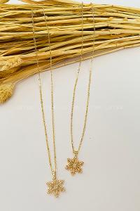 Gold Gold Straight Necklace