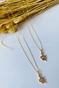 Gold Gold Straight Necklace