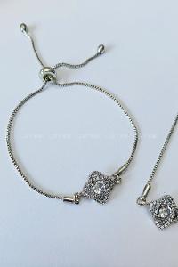 Silver Belted Gold Straight Wristband