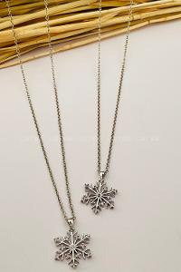 Silver Gold Straight Necklace