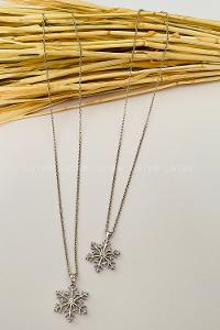 Silver Gold Straight Necklace