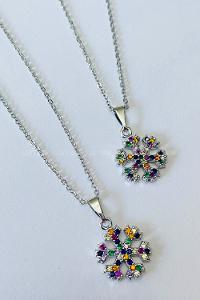 Silver2 Gold Straight Necklace