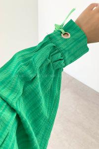 Green-1 Shirt Collar Long Arm Cotton Printed Shirt