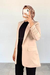 Stone Scoop Neck Long Arm Atlas Jacket