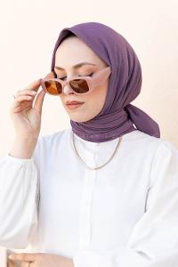 Lamelif Mio Caz Eşarp Eflatun