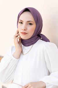 Lamelif Mio Caz Eşarp Eflatun