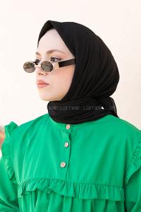 Lamelif Mio Caz Eşarp Siyah