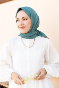 Lamelif Mio Caz Eşarp Turkuaz