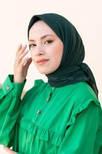 Lamelif Mio Caz Eşarp Koyu Zümrüt Yeşili