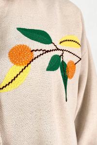 Stone Shirt Collar Long Arm Cotton Printed Shirt