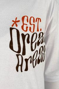 White Crew Neck Short Arm Cotton Printed T-shirt