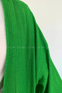 Green-1 Half Arm Arm Without Accessories Cotton Straight Kimono