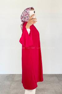 Fuchsia Half Arm Arm Without Accessories Cotton Straight Kimono