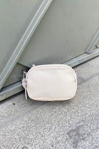 Cream Buckle Skin Hand Bag Bag