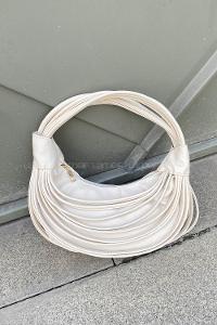 Cream Buckle Skin Hand Bag Bag