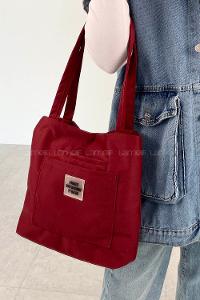 Claret Red Without Accessories Rope Hand Bag Bag
