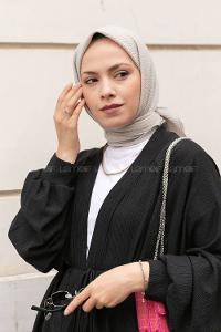 Stone Cotton Fabric Straight Shawl