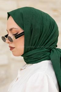 Lamelif Bambu Şal Açık Zümrüt Yeşili