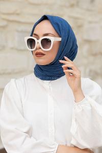 Lamelif Bambu Şal İndigo