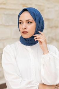 Lamelif Bambu Şal İndigo