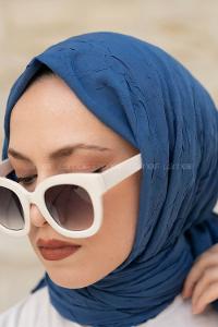 Lamelif Bambu Şal İndigo