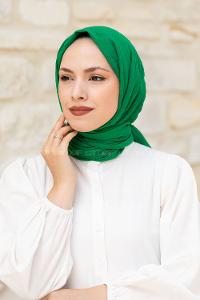 Lamelif Bambu Şal Benetton Yeşili