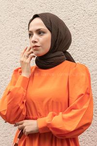 Lamelif Mio Caz Şal Bitter Kahve