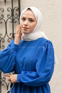 Lamelif Mio Caz Şal Kırık Beyaz