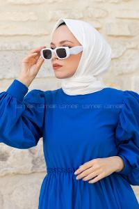 Lamelif Keten Eşarp Beyaz