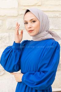 Silver Wool Printed Scarf