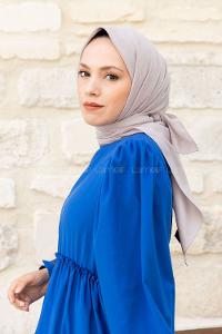 Silver Wool Printed Scarf