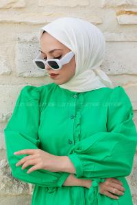 Off White Wool Printed Scarf