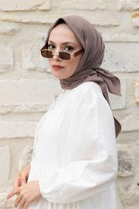 Lamelif Keten Eşarp Toprak