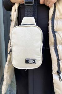 Cream Buckle Skin Hand Bag Bag