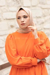 Lamelif Keten Eşarp Bej