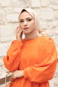 Lamelif Keten Eşarp Bej