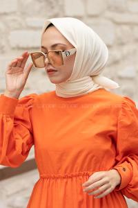 Cream Wool Printed Scarf