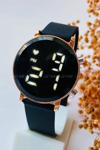 Lamelif Pattaya Gold Çerçeve Led Saat