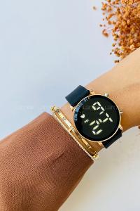 Lamelif Pattaya Gold Çerçeve Led Saat