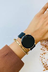 Lamelif Pattaya Gold Çerçeve Led Saat