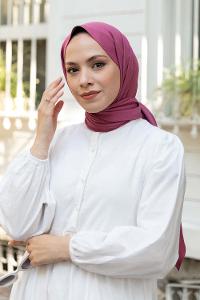 Fuchsia Cotton Fabric Viscose Fabric Straight Shawl