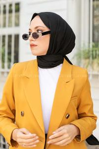 Black Cotton Fabric Viscose Fabric Straight Shawl