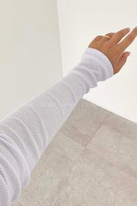 Lamelif Balıkçı Yaka Fitilli Body Beyaz