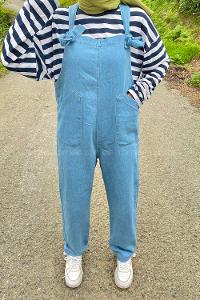 Modalamelif Cep Detaylı Denim Slopet Açık Mavi