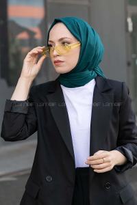 Oil Green Cotton Fabric Straight Shawl