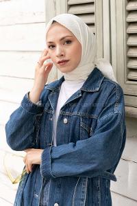 Lamelif Mio Caz Eşarp Krem